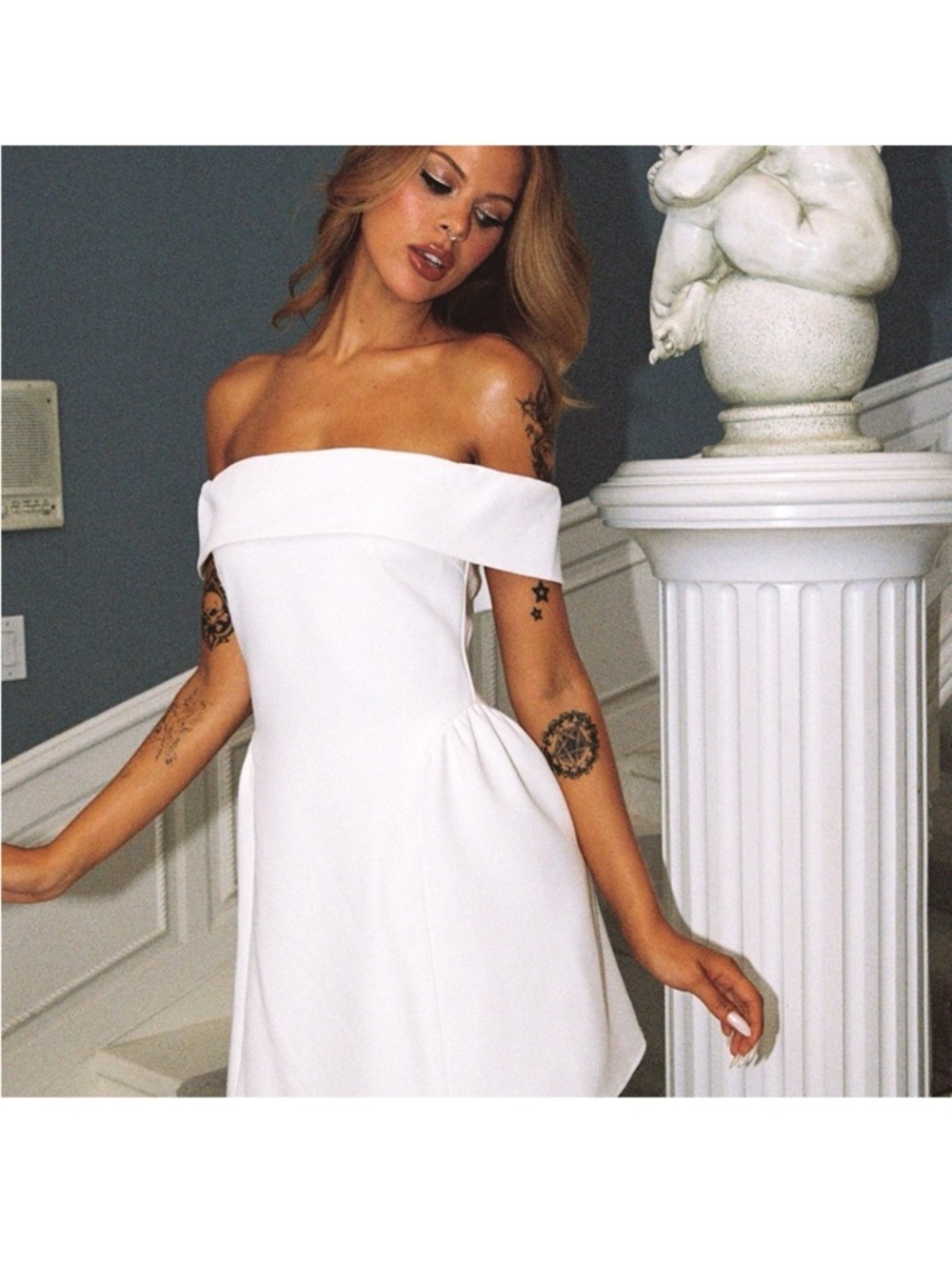 NWT Princess Polly Main Character Strapless Mini Dress White - Picture 2 of 9